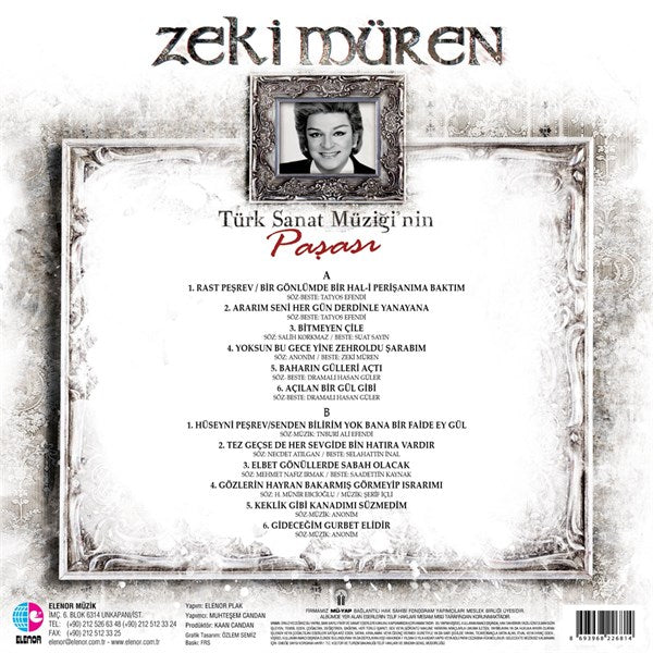 Zeki Müren - Türk Sanat Müzigin Paşasi Plak (plak)