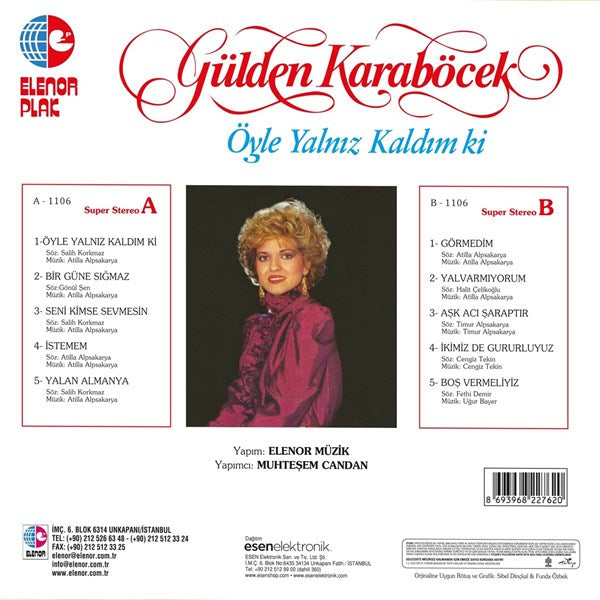 Gülden Karaböcek - Öyle Yalniz Kaldım Ki Plak (plak)