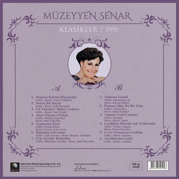 Müzeyyen Senar Klasikler 1991 Plak ( Schallplatte )