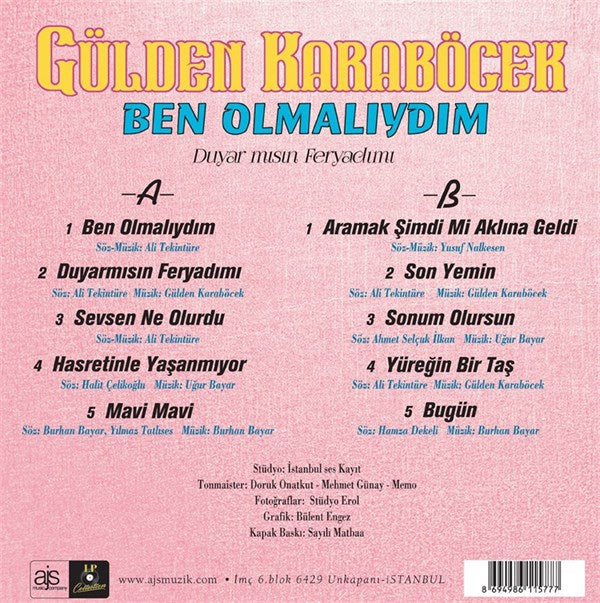 Gülden Karaböcek - Ben Olmalıydım Plak (plak)
