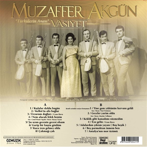 Muzaffer Akgün - Vasiyet Plak (kayıt)