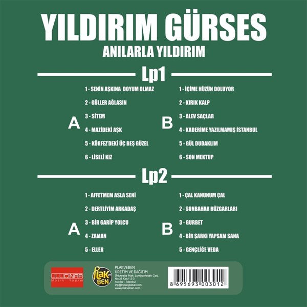 Yıldırım Gürses - Anilerle Yıldırım (2 Plak (2 Records)