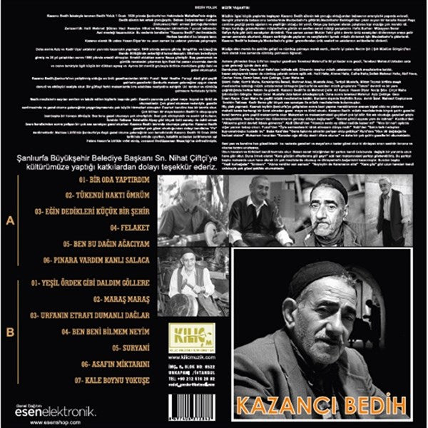 Kazanci Bedih - Tükendi Nakti Ömrüm Plak ( Schallplatte )