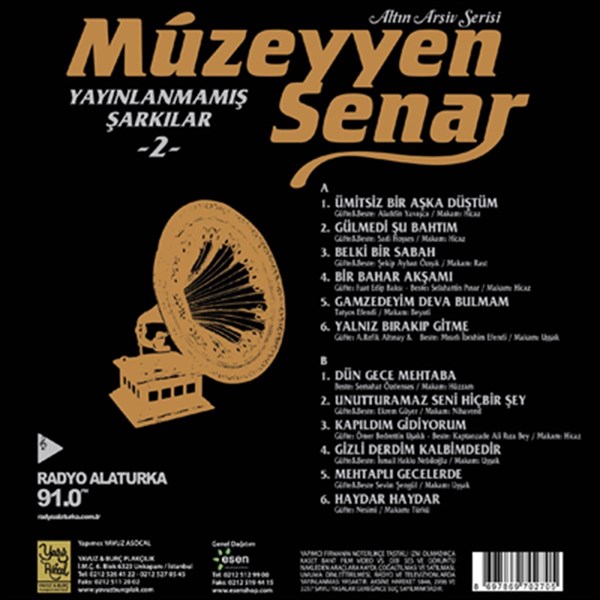 Müzeyyen Senar Yayinlanmis Sarkilar 2 Plak ( Schallplatte )