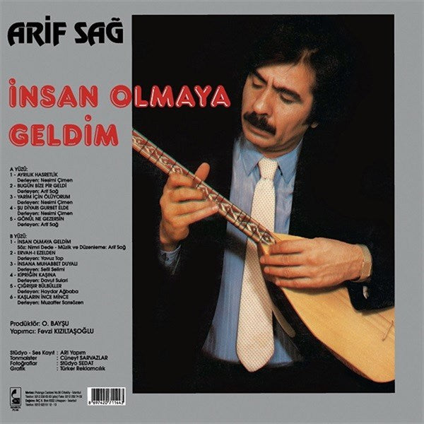 Arif Sağ – Insan Olmaya Geldim Plak ( Schallplatte )