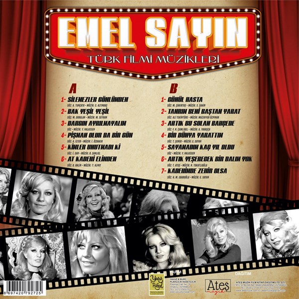Emel Sayin - Türk Film Müzikleri Plak ( Schallplatte )