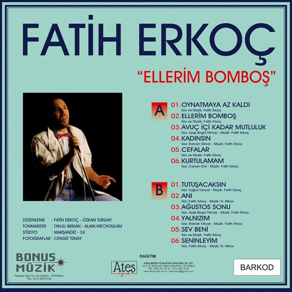 Fatih Erkoc - Ellerim Bombos Plak ( Schallplatte )