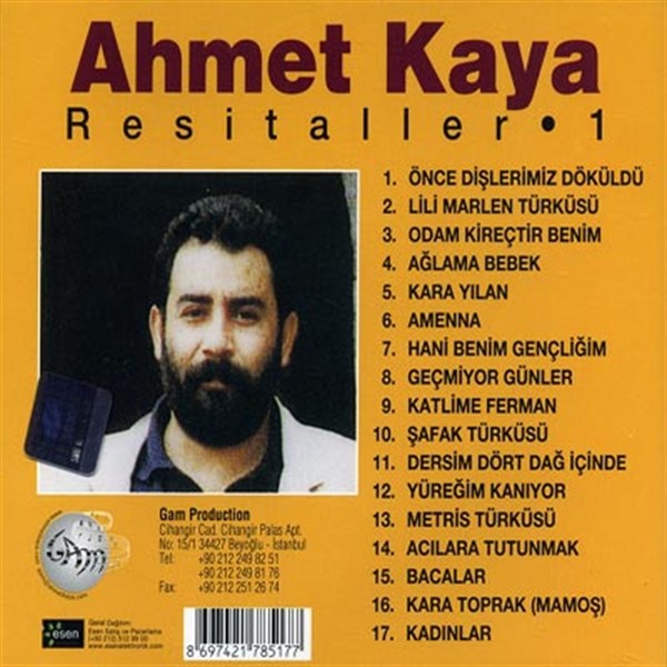 Ahmet Kaya - Resitaller 1 (CD)