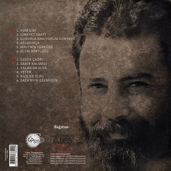 Ahmet Kaya - Şarkılarım Dağlara Plak (plak)