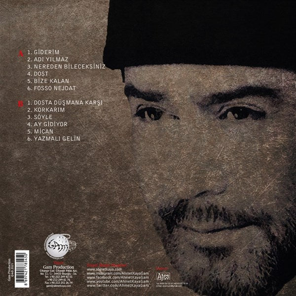 Ahmet Kaya - Dosta Düşmana Karşı (Plak) vinil plak