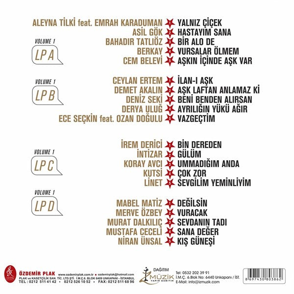 Yıldız Tilbe'nin Yıldızlı Şarkıları / Volume 1 ( 2 Plak ( 2 Schallplatten )