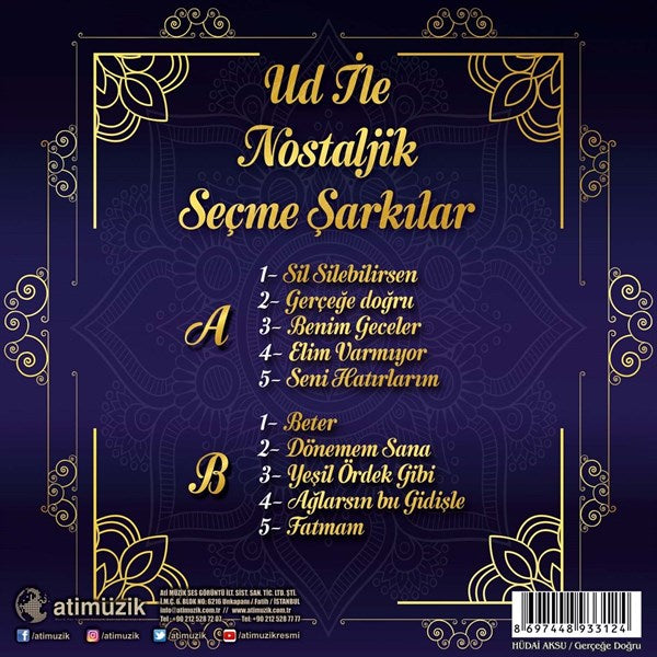 Ud ile Nostaljik Seçme Şarkılar Plak (plak)
