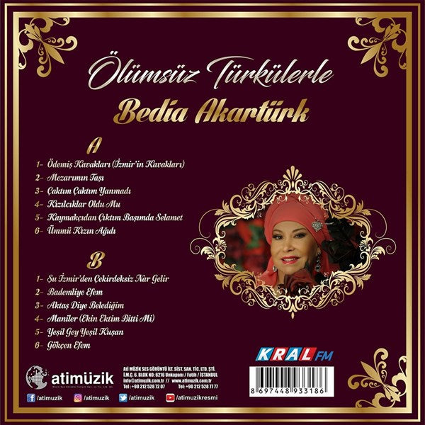 Bedia Akartürk - Ölümsüz Türkülerle Plak ( Schallplatte )