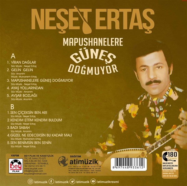 Neset Ertas - Mapushanelere Güneş Doğmuyor Plak ( Schallplatte )