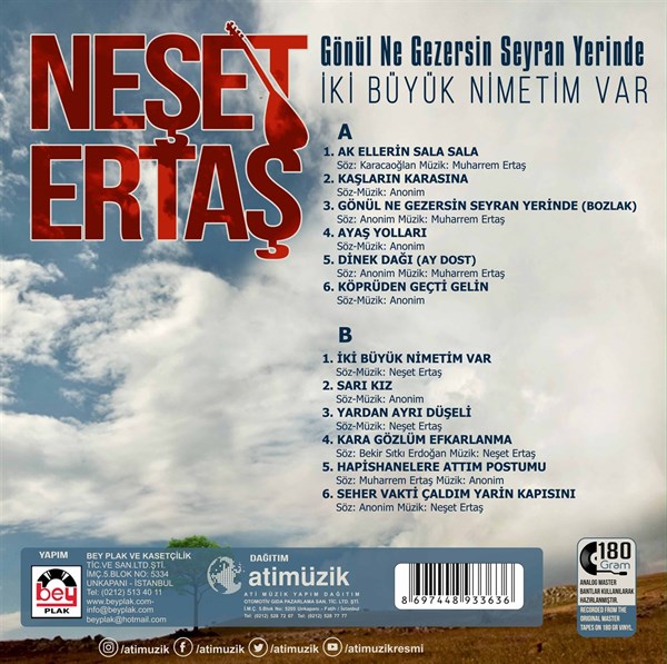 Neset Ertas - Gönül Ne Gezersin Seyran Yerinde Plak ( Schallplatte )