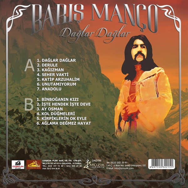Barış Manço – Dağlar Dağlar Plak (rekor)