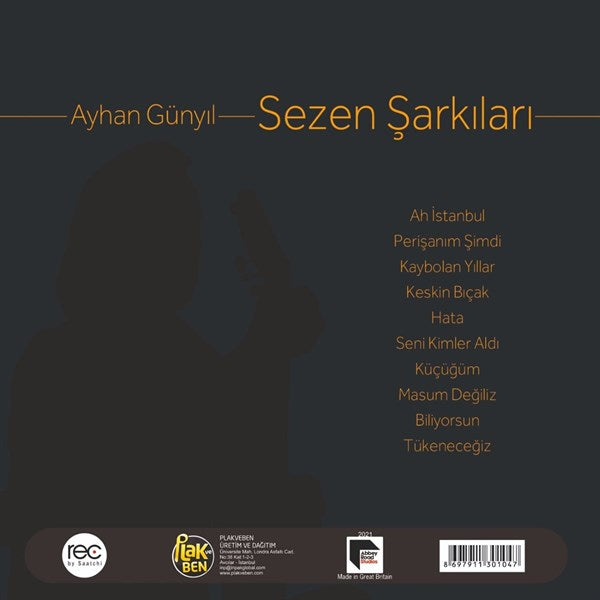Sezen Aksu Sarkilari Enstrümental Plak ( Schallplatte )