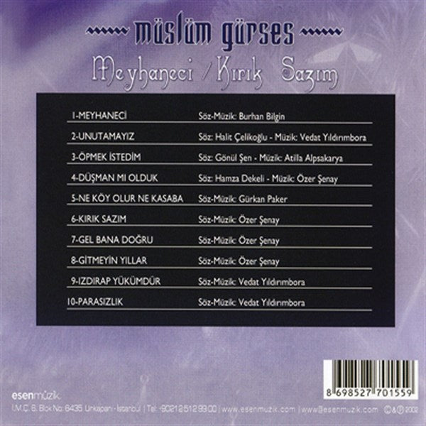 Müslüm Gürses - Meyhaneci / Kırık Sazım (CD)