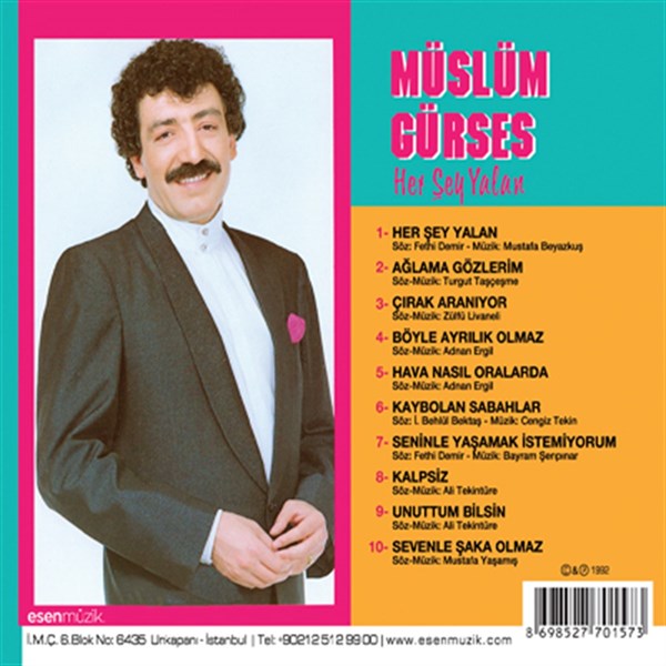 Müslüm Gürses - Her Şey Yalan (CD)