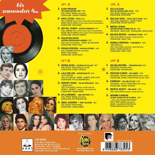 Bir Zamanlar 4 (2Plak ( 2 Schallplatten )