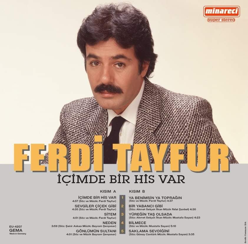 Ferdi Tayfur – İçimde Bir His Var Plak ( LP )