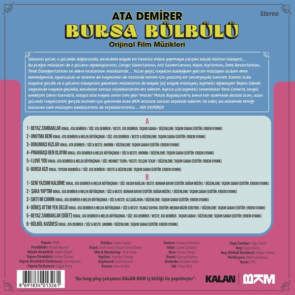 Ata Demirer - Bursa Bülbülü / Orijinal Film Müzikleri (Plak)