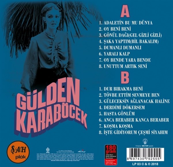 Gülden Karaböcek - Sah Plak Kayitlari Plak ( Schallplatte )
