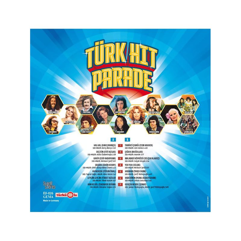 Türk Hit Parade Plak ( Schallplatte )