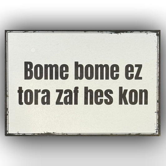 Bome Bome Ahsap Poster