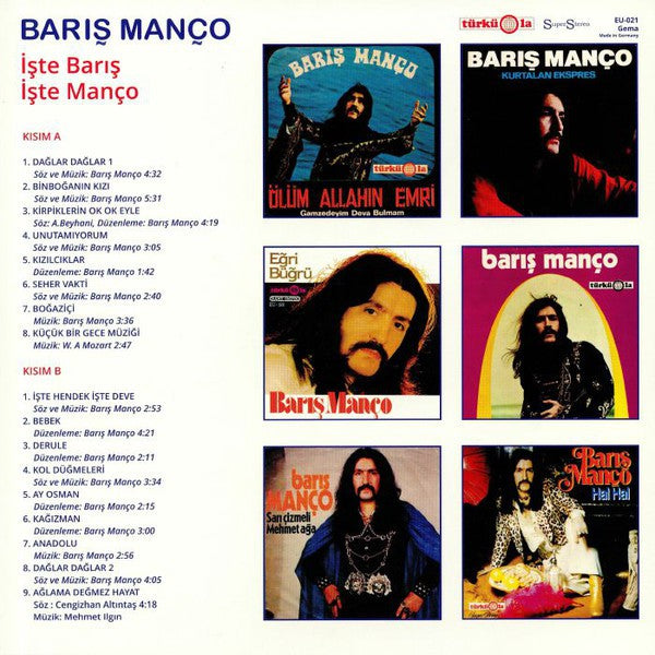 Baris Manco – İşte Barış İşte Manço ( Plak ) LP