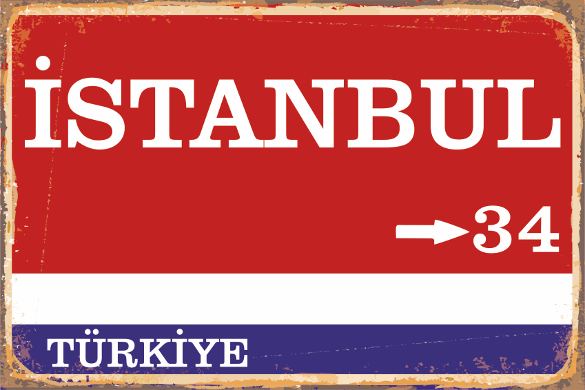 34 Istanbul Şehir Tabela