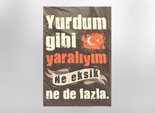 Yurdum Retro Ahsap Poster