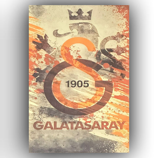 Galatasaray 1905 Retro Ahsap Poster