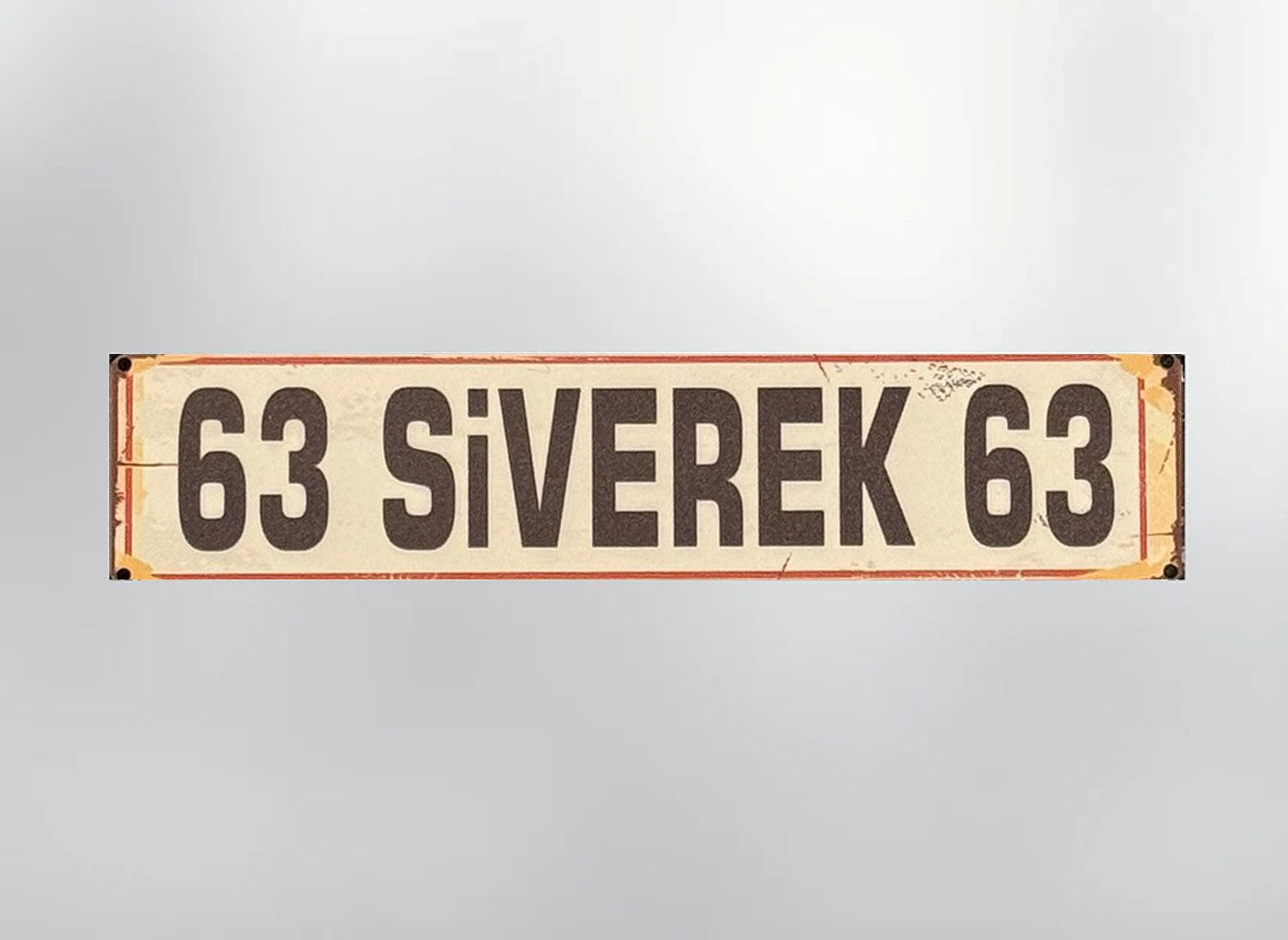 63 Siverek Plaka / Kennzeichen