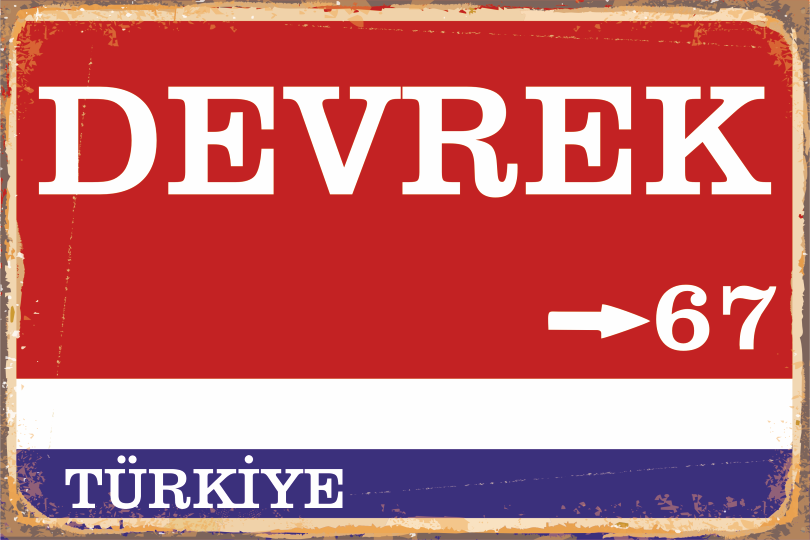 67 Devrek Şehir Tabela