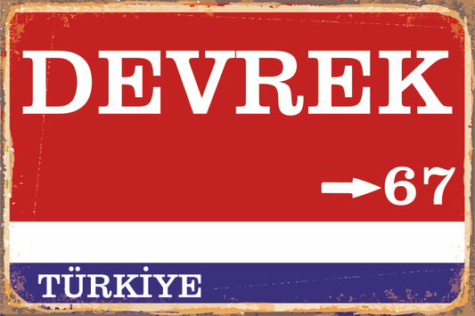 67 Devrek Şehir Tabela