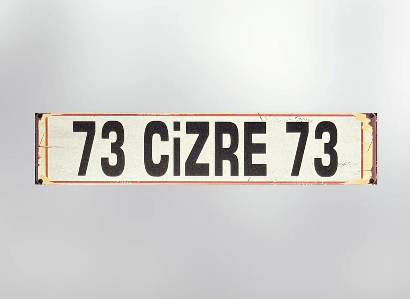 73 Cizre Plaka / Kennzeichen