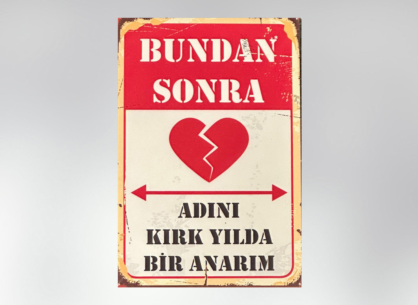 Bundan Sonra Retro Ahsap Poster