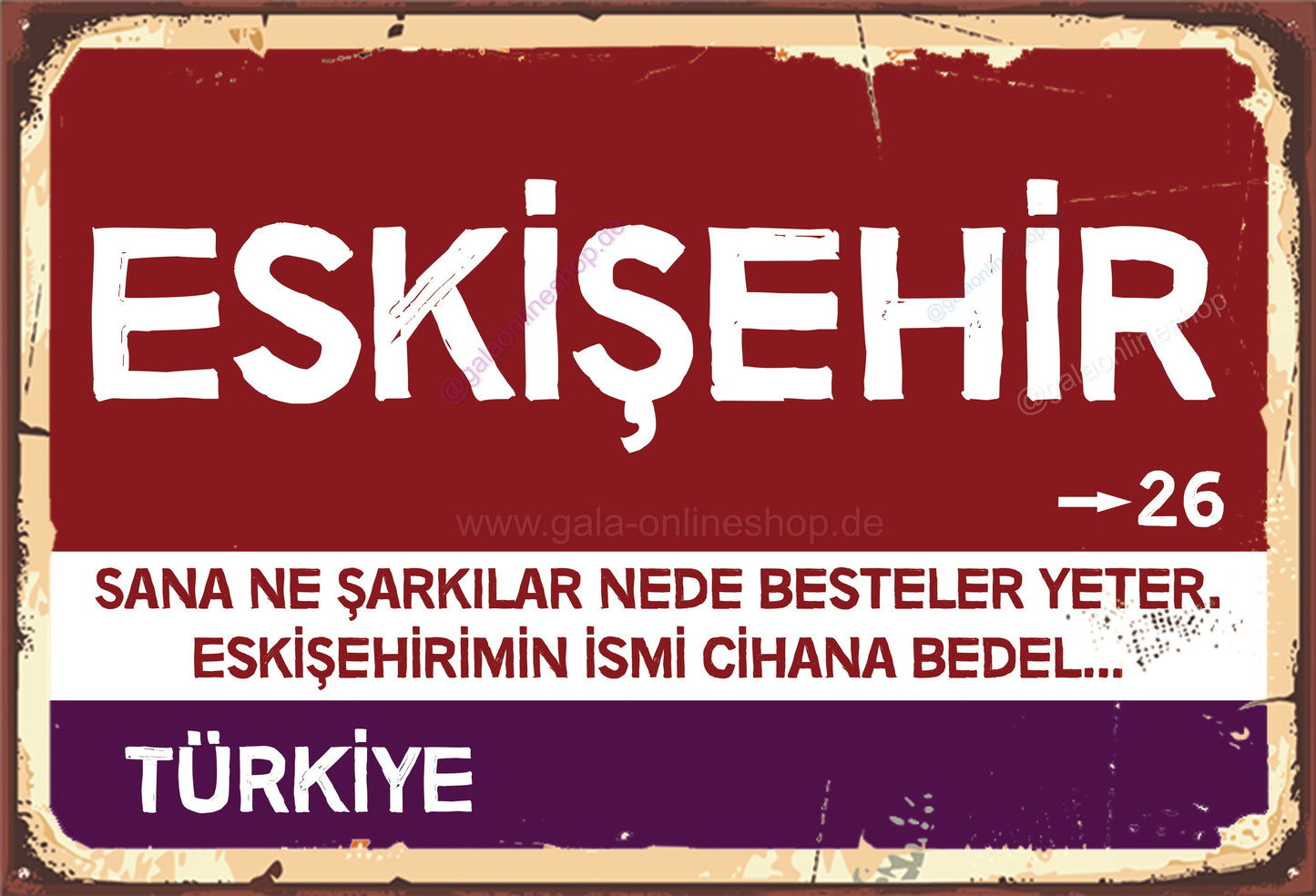 26 Eskişehir Şehir Tablosu