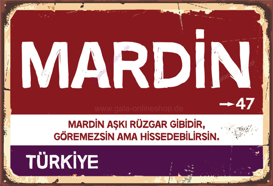 47 Mardin Şehir Tabela