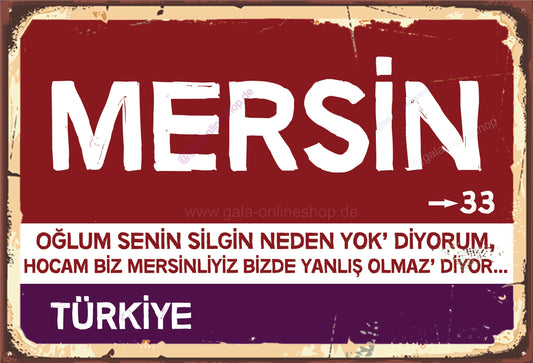 33 Mersin Şehir Tabela