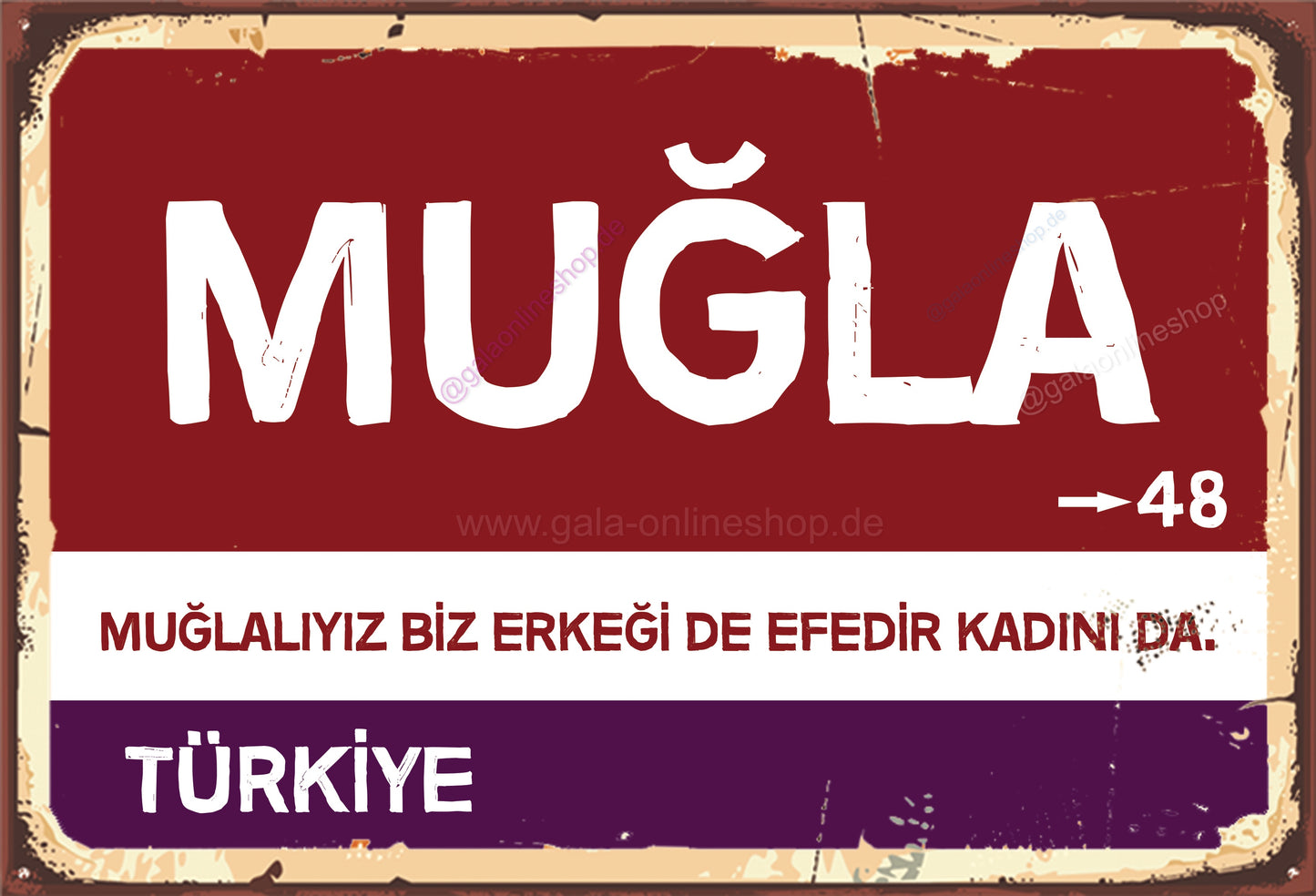 48 Muğla Şehir Tabela