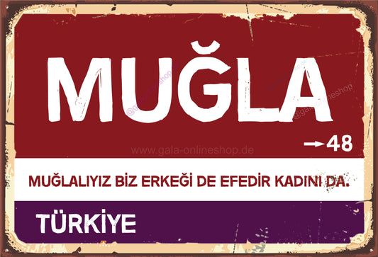 48 Muğla Şehir Tabela