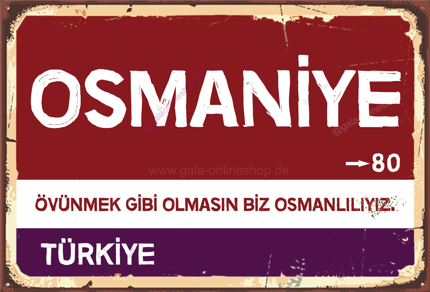 80 Osmaniye Şehir Tablosu