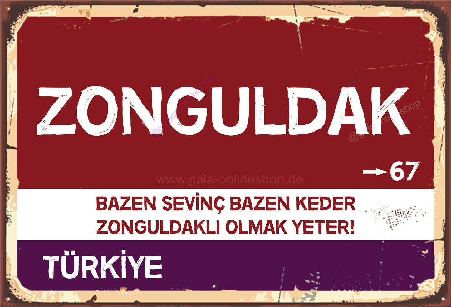 67 Zonguldak Şehir Tabela