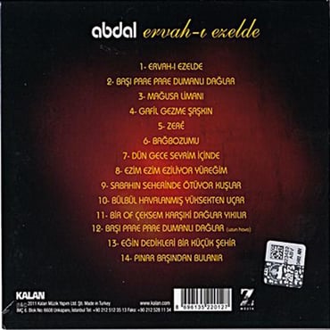 Abdal - Ervah-ı Ezelde (CD)
