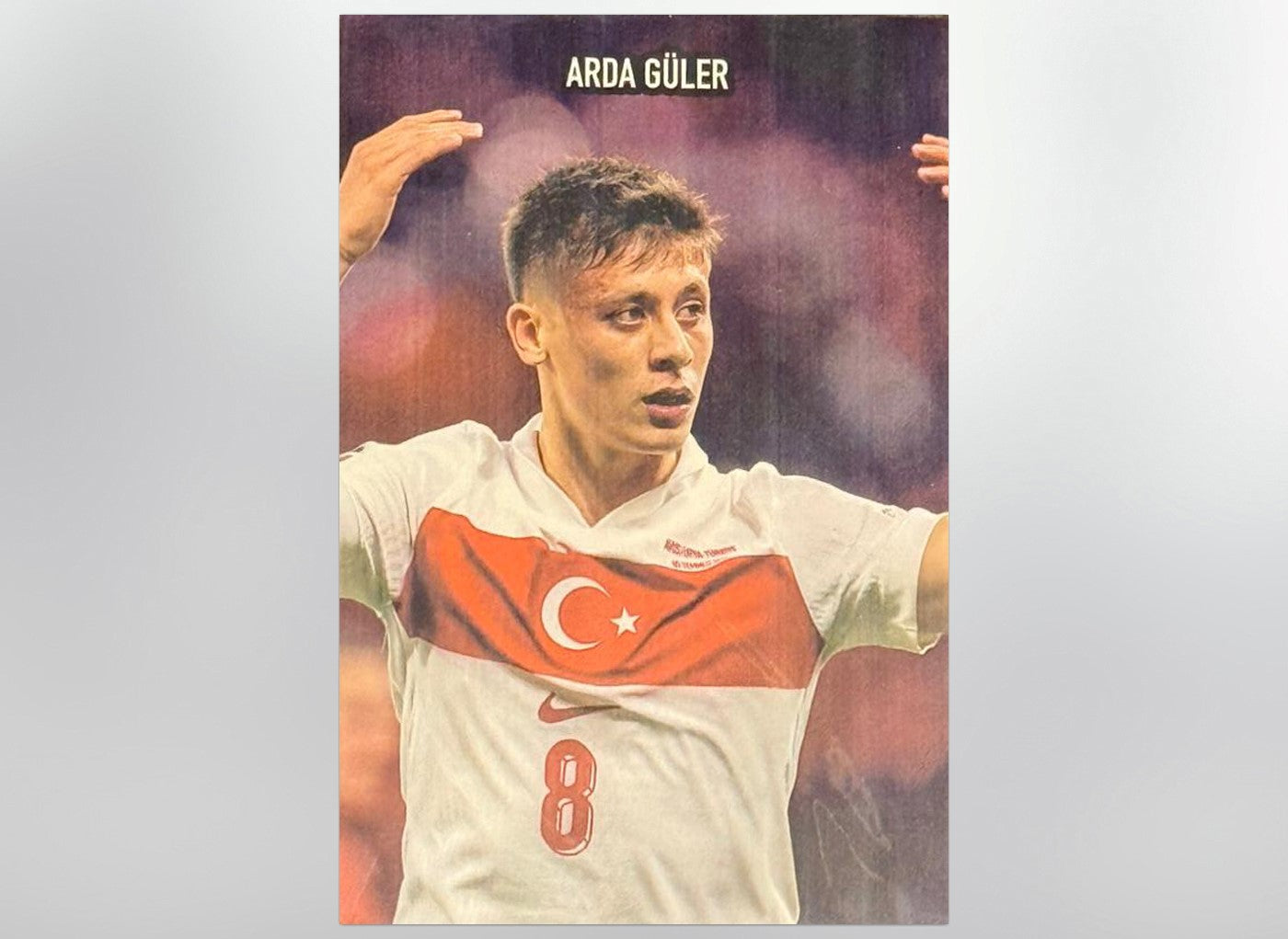 Arda Güler Retro Ahsap Poster