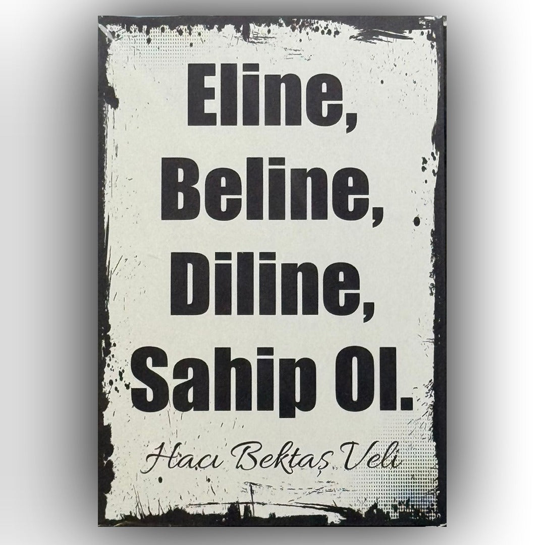 Eline Beline Diline Ahsap Poster