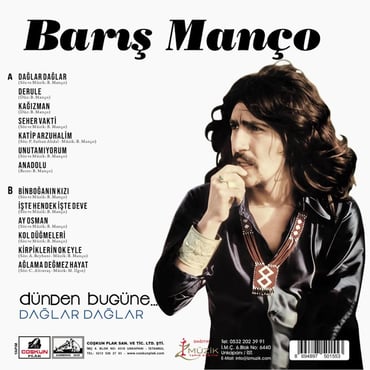 Barış Manço - Dağlar Dağlar (Renkli Plak) LP Schallplatte