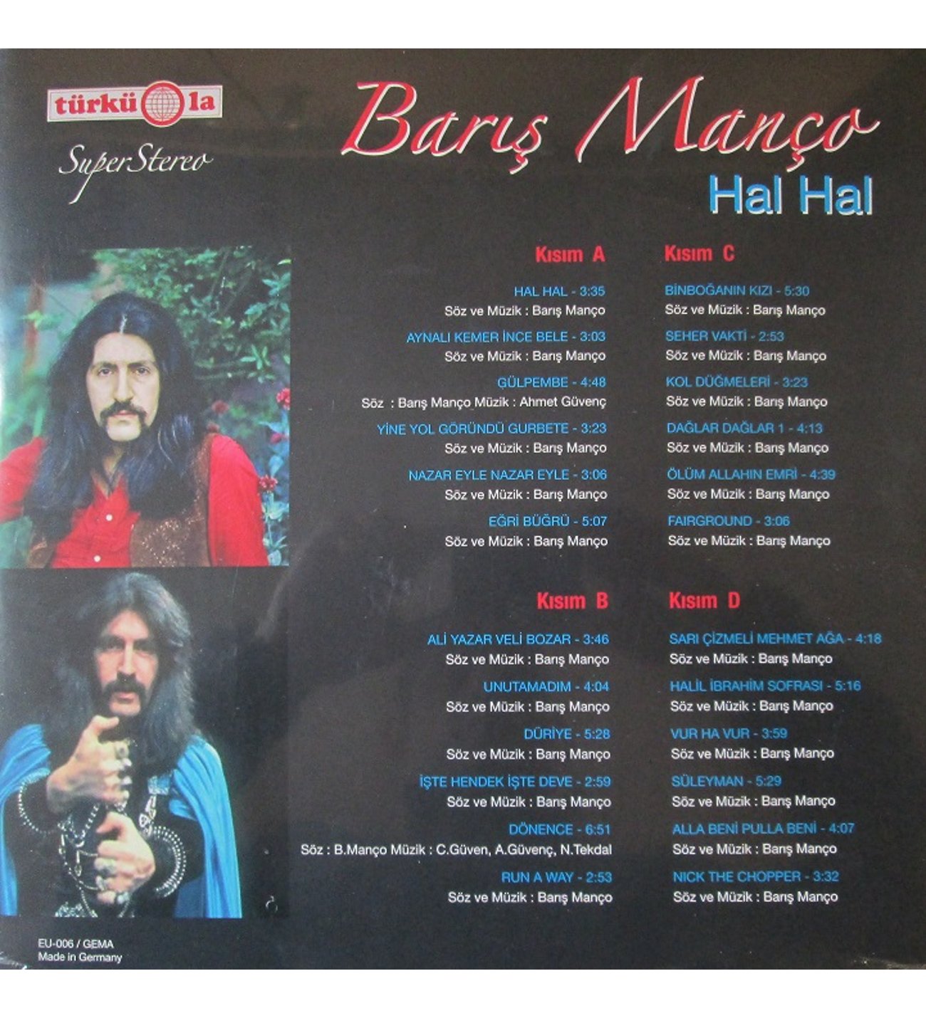 Baris Manco - Hal Hal (2 Plak ) ( 2 Schallplatten )